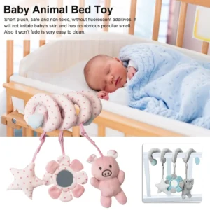 Baby Activity Spiral Plush Infant Baby Stroller Safe Hanging Cute Easy To Clean Educational Decoration for Car Seat