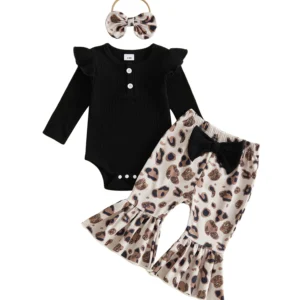 Baby-Girl Fall Sleeve Romper